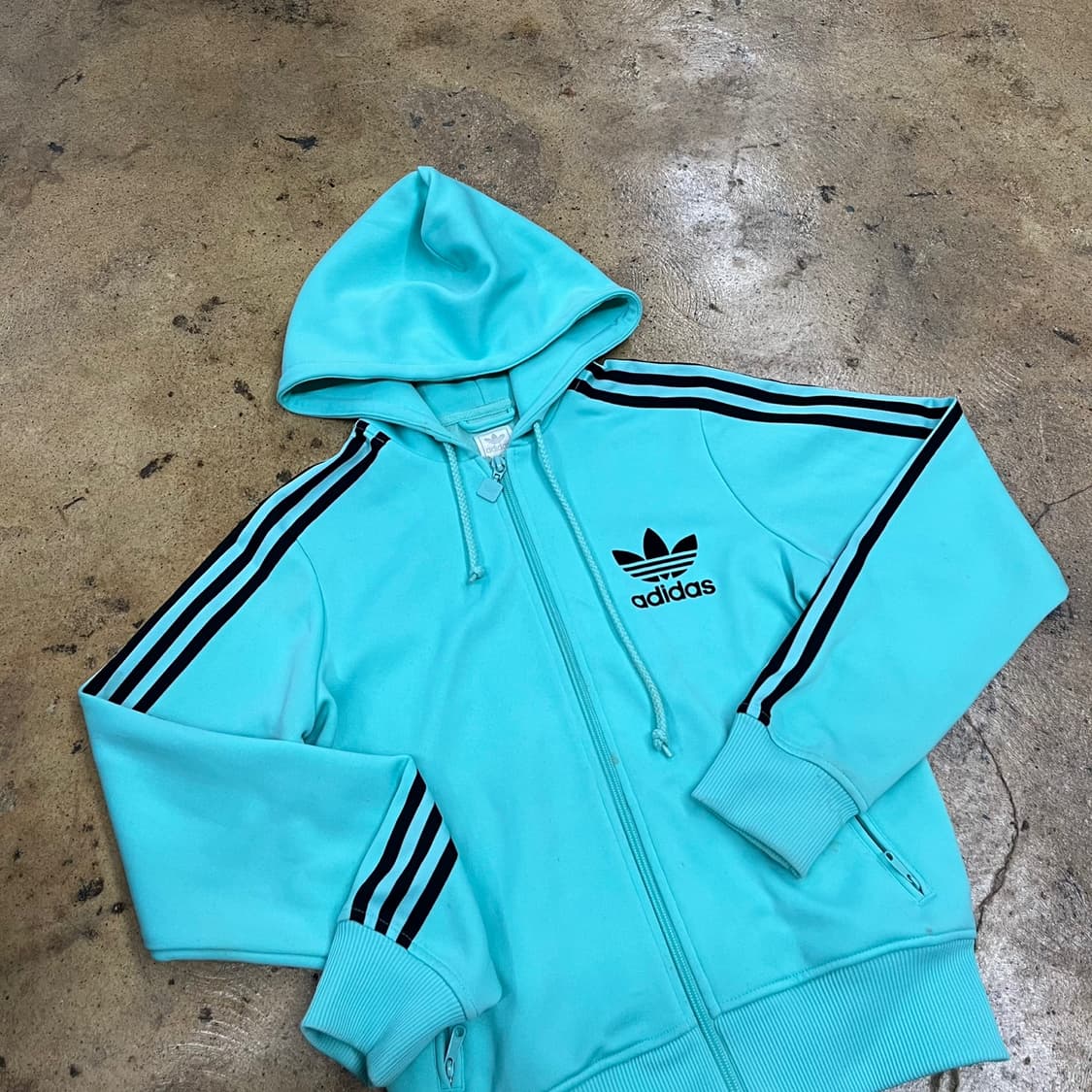 아디다스 민트 후플 플락 후드집업 져지 트랙탑 90 상품이미지1