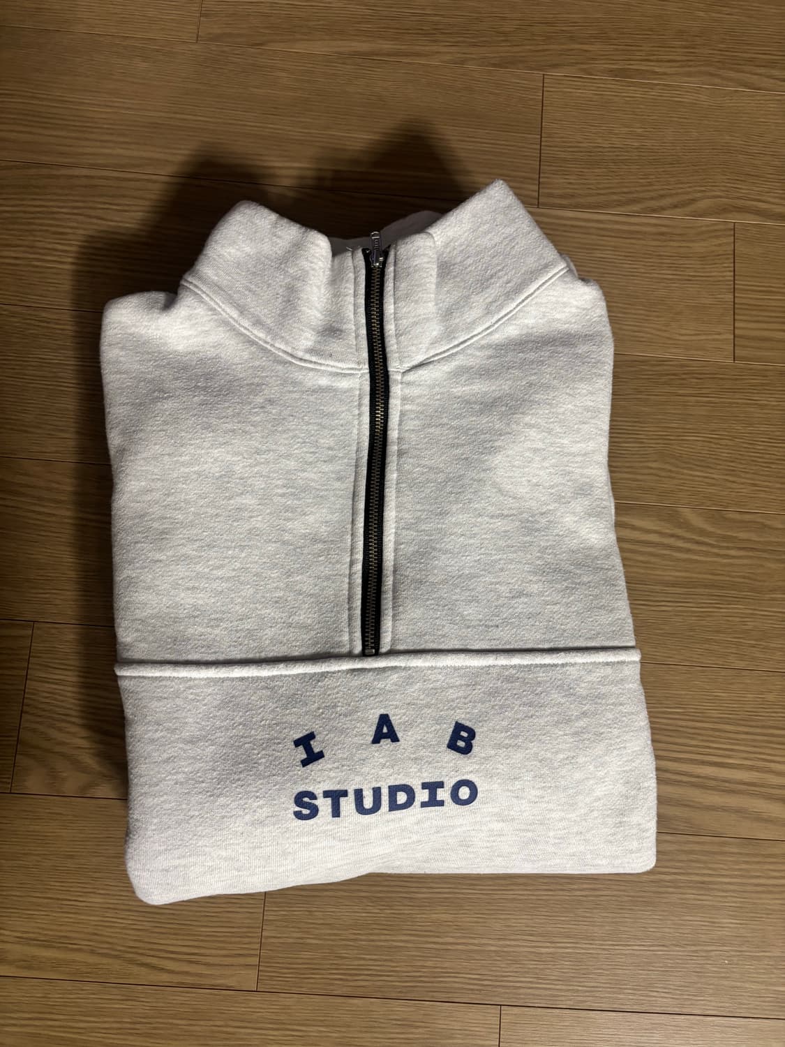 아이앱 스튜디오 하프 집업 풀오버 라이트 그레이 L 상품이미지3