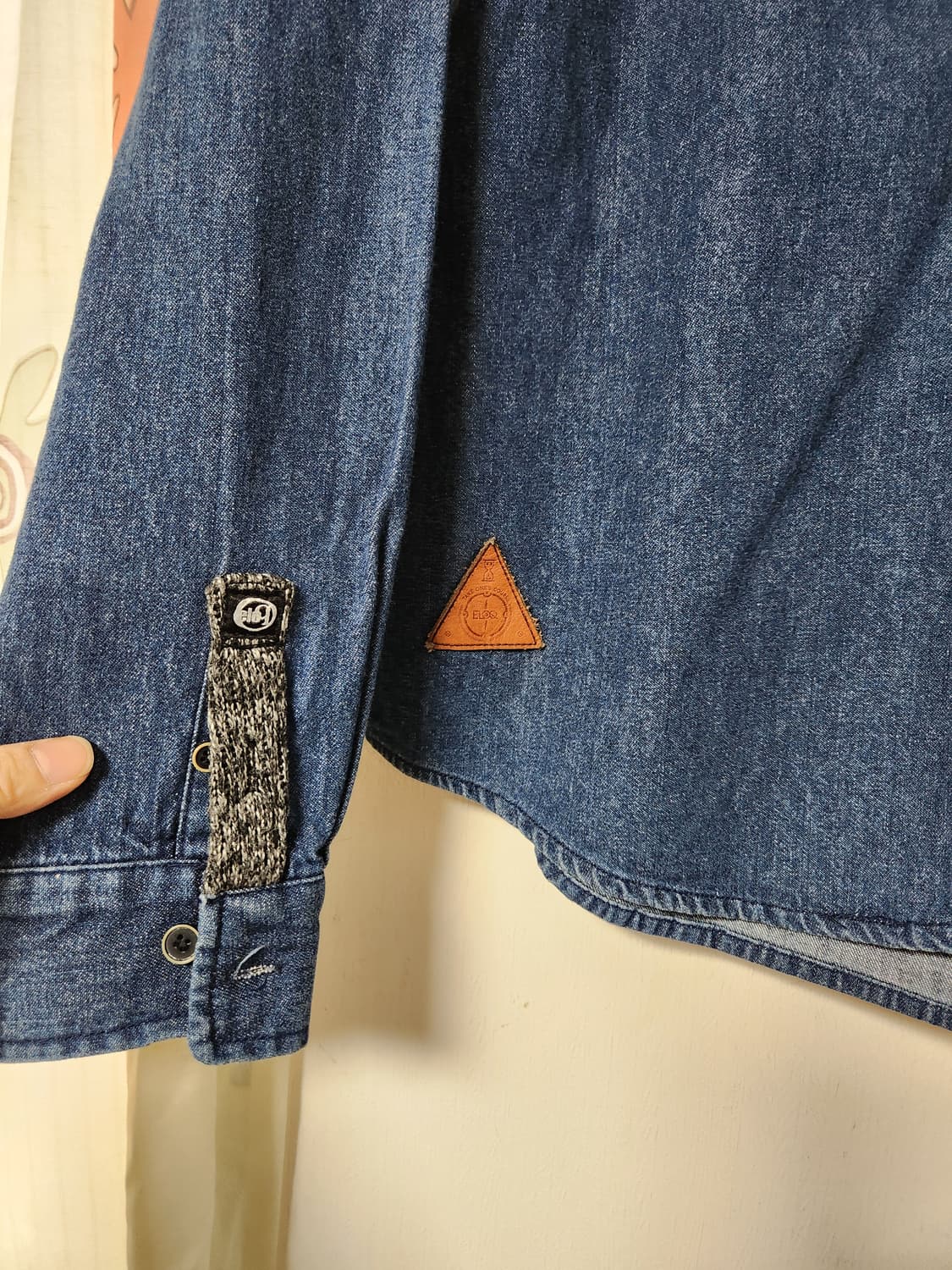 ELOQ 데님 믹스 긴팔 남방 XL(105) 상품이미지4