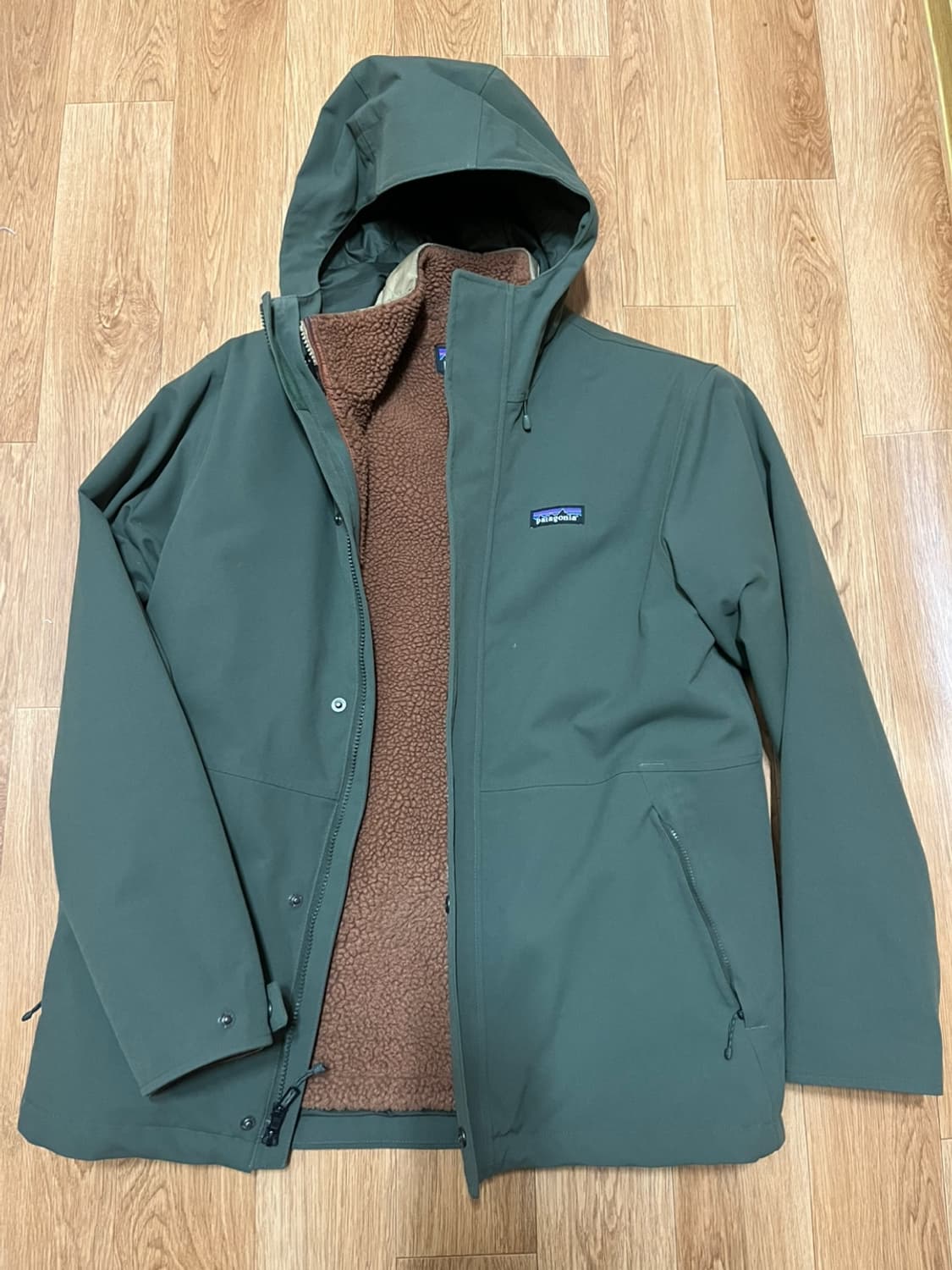 파타고니아 3 in 1 양털 패딩 방수 자켓 후드 사파리 플리스 후디 상품이미지1