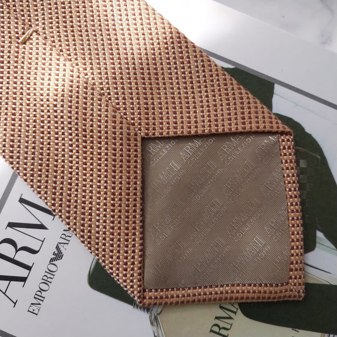 아르마니 꼴레지오니 마이크로 패턴 넥타이 8.6cm A+등급 K2133 상품이미지8