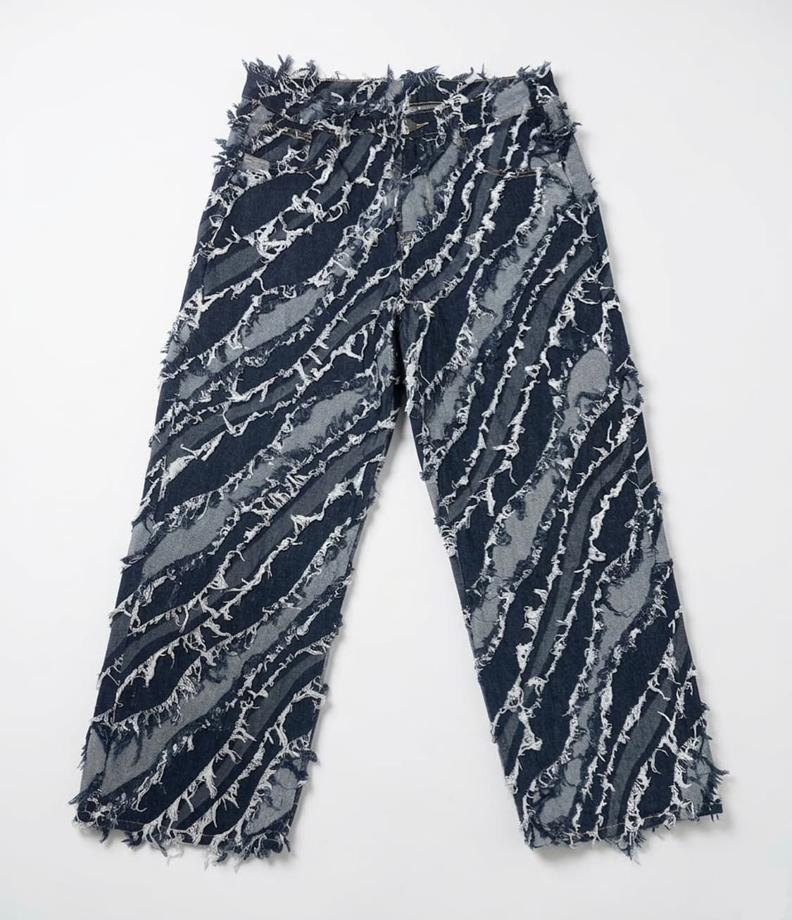 남자 스크레치 와이드 데님 L (새상품) 상품이미지1