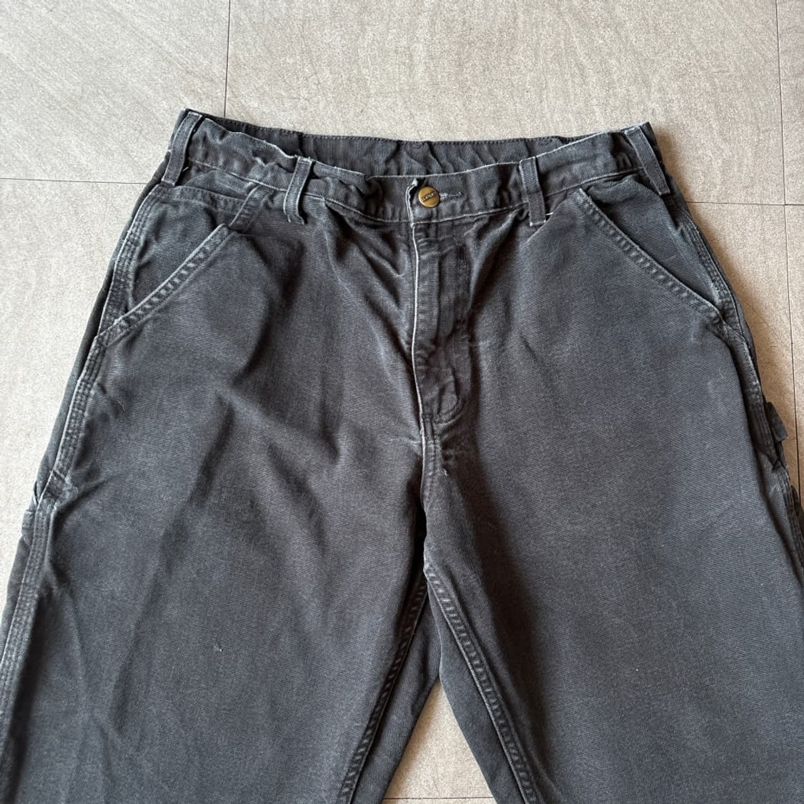 칼하트 오리지널 블랙 싱글니 카펜터 팬츠 바지 상품이미지6