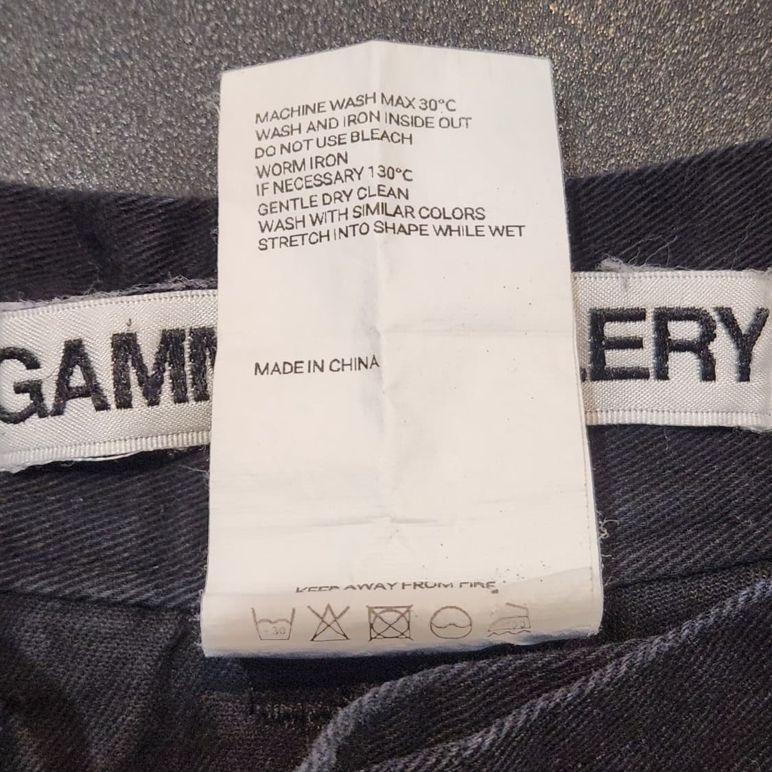 감마갤러리 블랙 카고 와이드 팬츠 (M) 상품이미지4