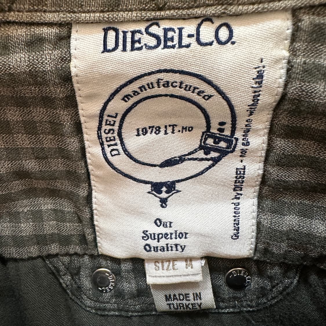 Diesel 체크 셔츠 상품이미지3