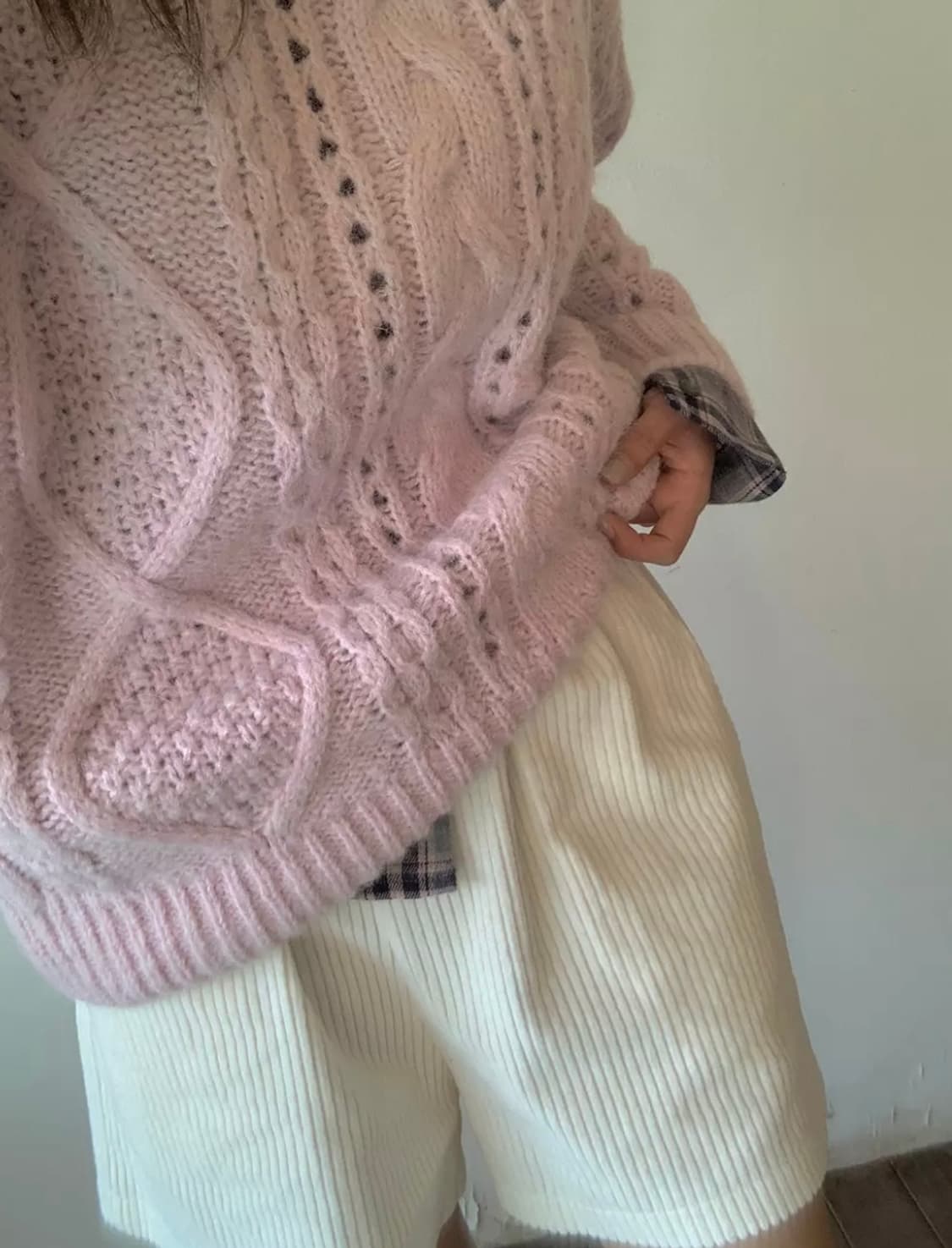 (새상품)모코블링 퓨어즈 체크 남방 상품이미지8