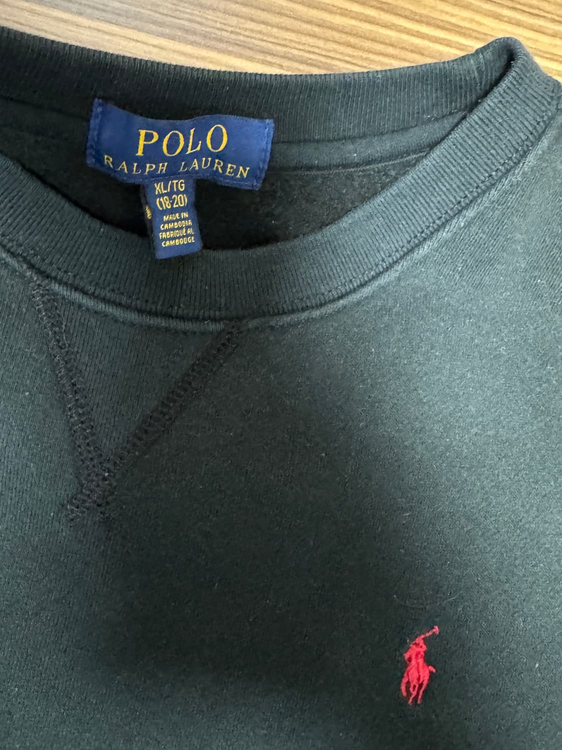 폴로 다크그린 맨투맨 상품이미지3