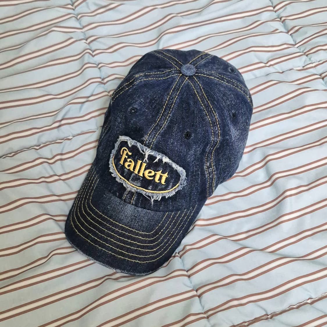 빈티지 데님 볼캡 인디고 상품이미지3