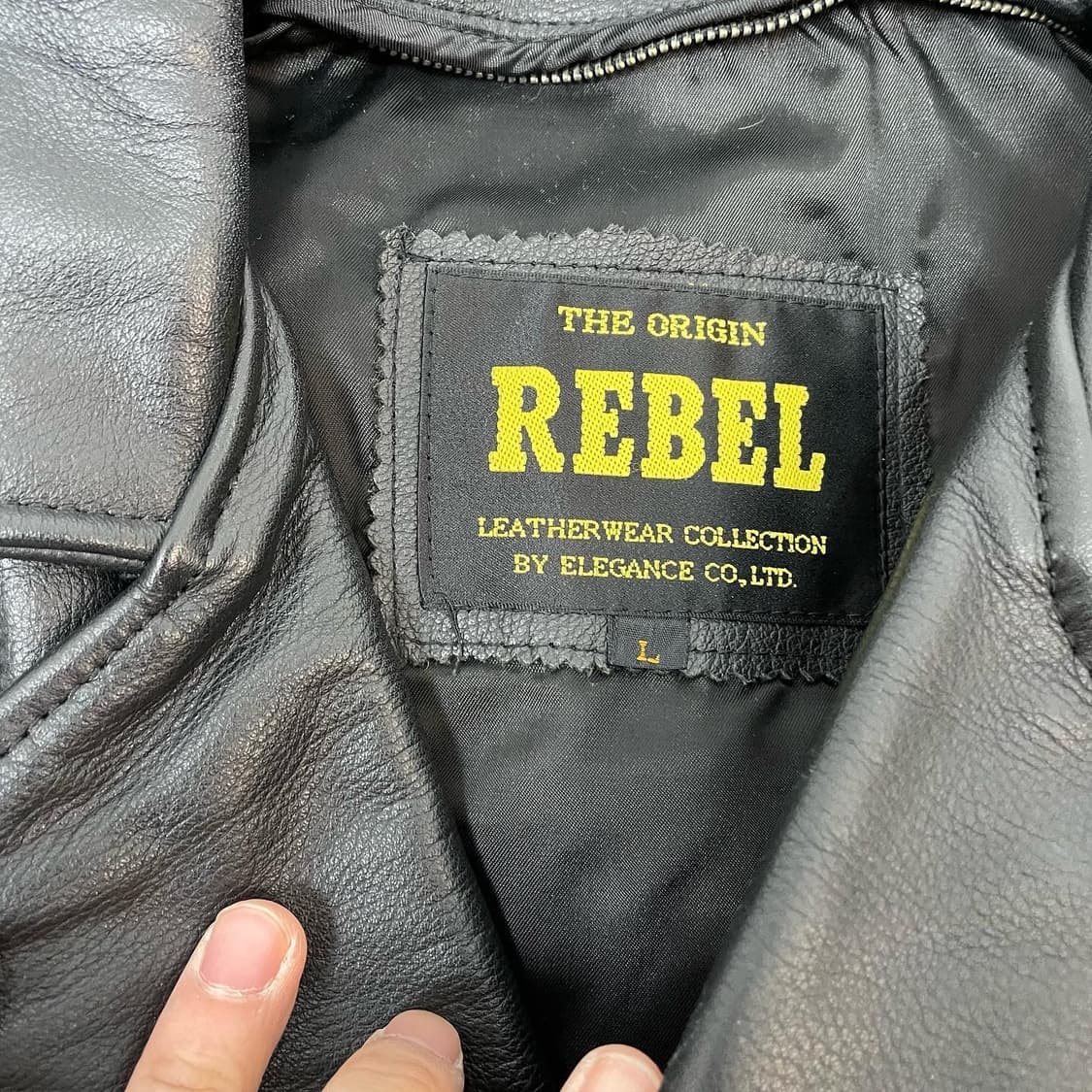 L REBEL 소가죽 크롭 헤비 라이더 자켓 상품이미지9