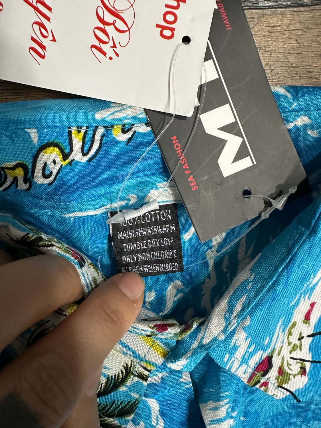 Y2K 하와이안 셔츠 반팔 셔츠 M 새상품 상품이미지4