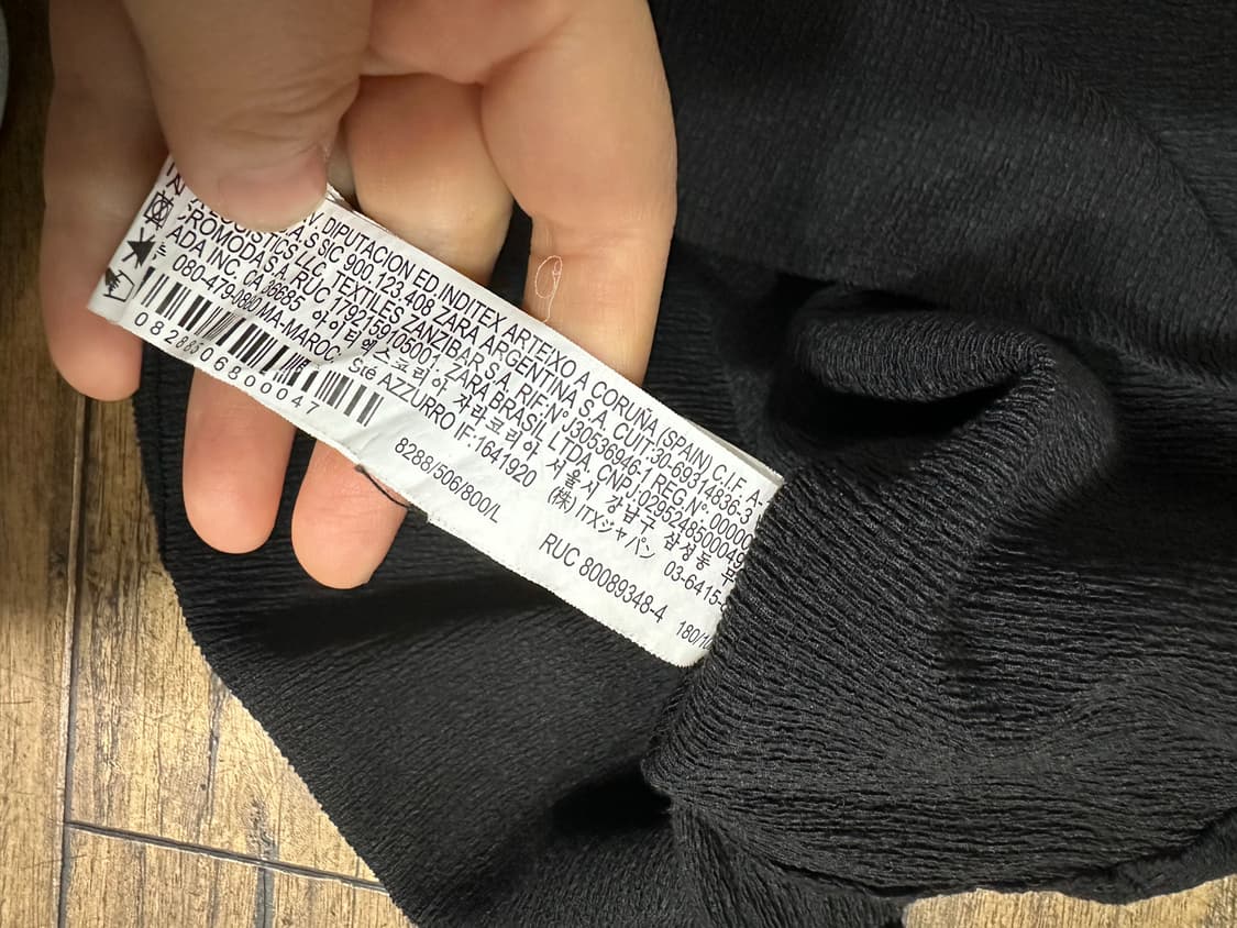 자라 BOXY FIT 크링클 반팔셔츠 상품이미지8