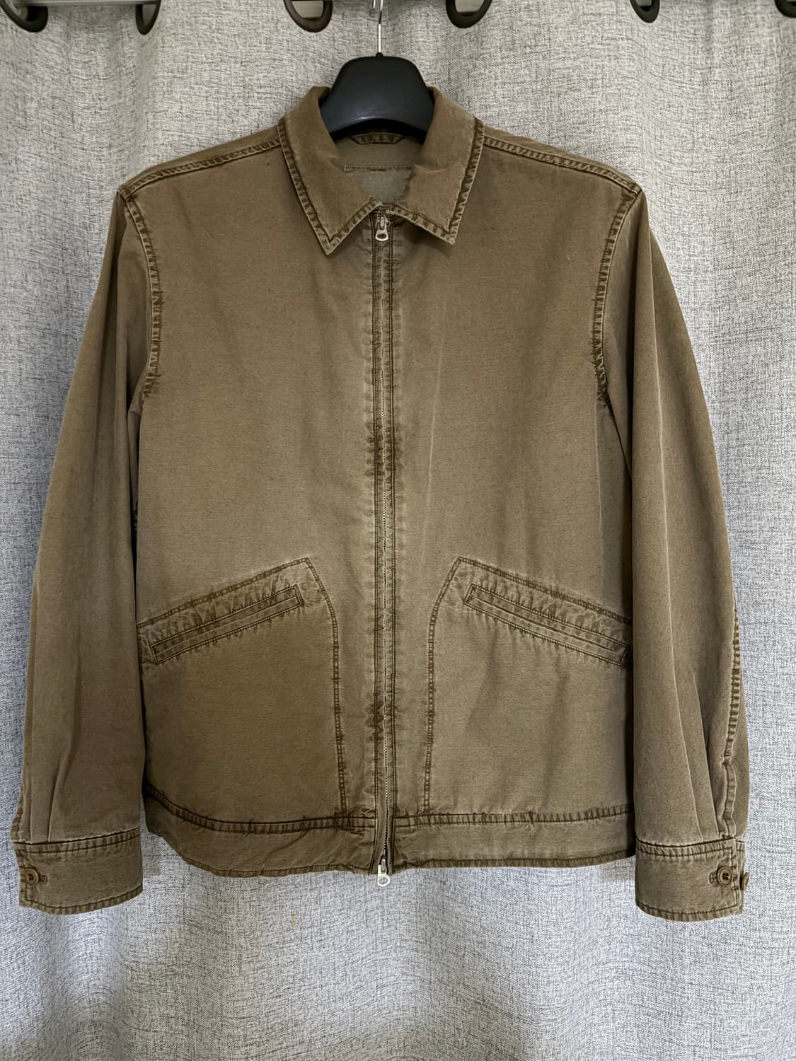 3 포터리 워시드 드리즐러 자켓 세피아 상품이미지4