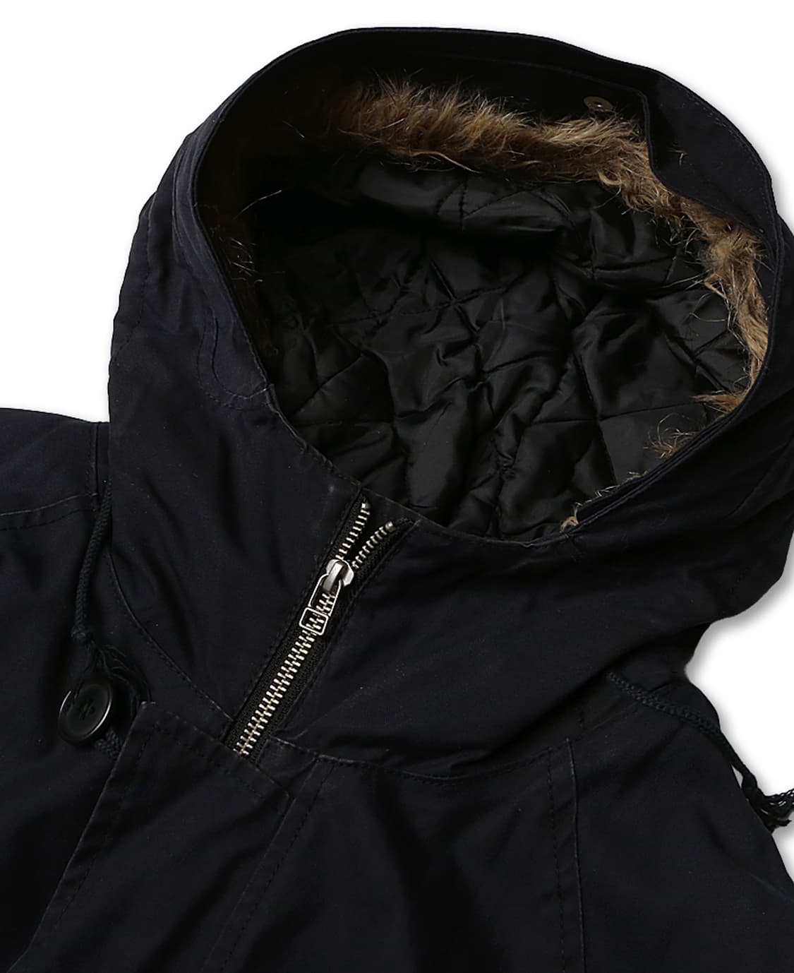 쉽스 [Ships] 일본 빈티지 클래식 네이비 나그랑 후드 패딩 점퍼 상품이미지3