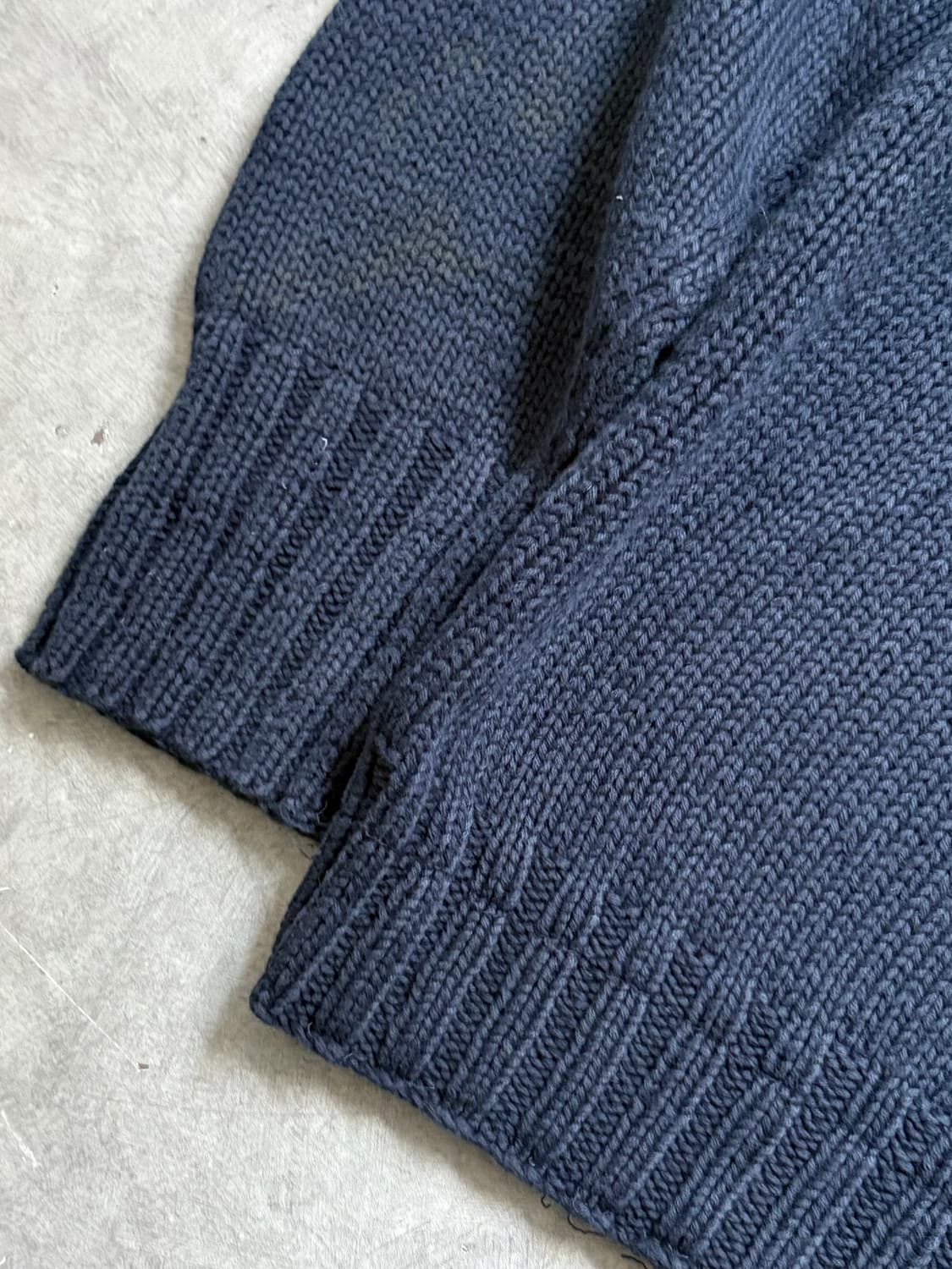 Polo 폴로 랄프로렌 90‘s 싯다운베어 네이비컬러 핸드 니트 상품이미지4