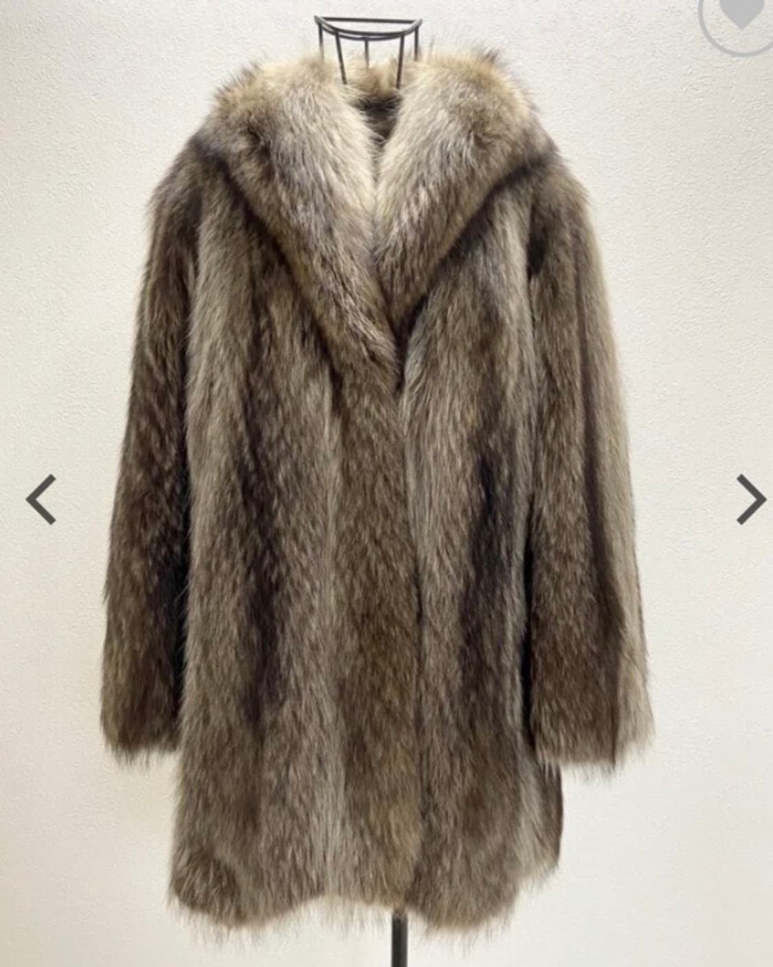 리얼 천연 라쿤퍼 하프코트 상품이미지3