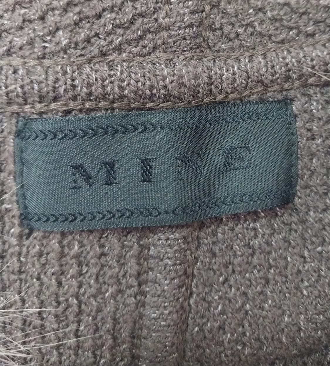 Mine 퍼 트리밍 여우/염소털 니트 조끼 베스트 상품이미지2