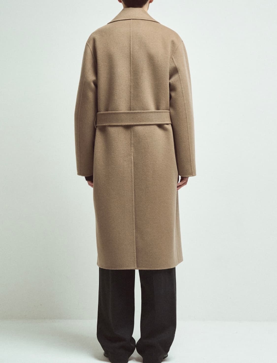 타임옴므 캐시미어 블랜드 벨티드 더블코트 상품이미지4