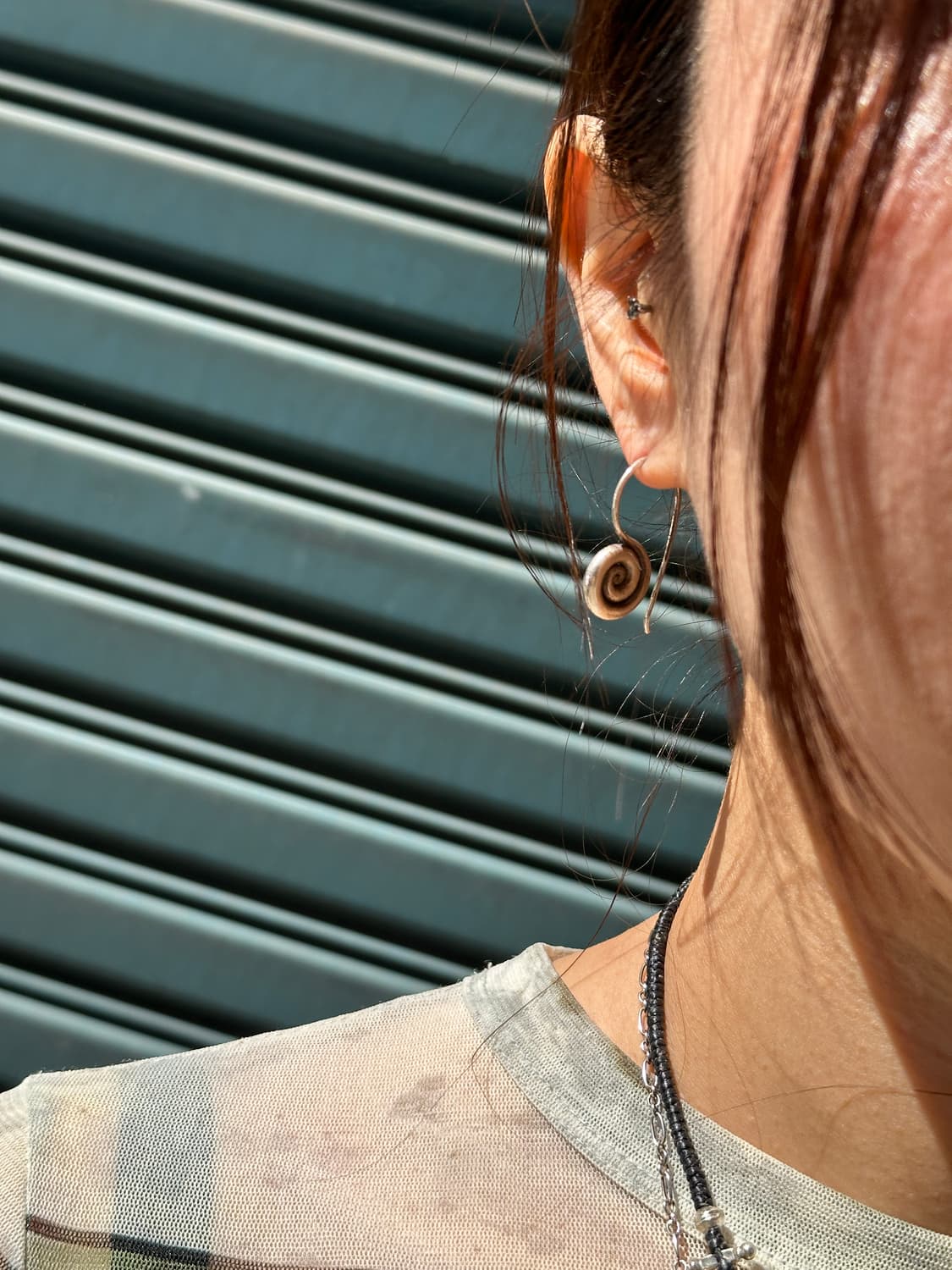 Karen Silver Spiral Wire Hook Earring— M 상품이미지4