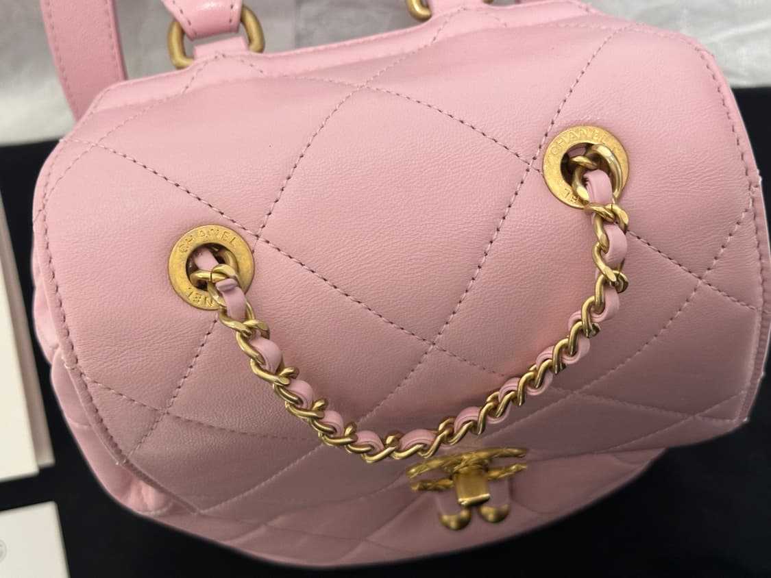 샤넬 백팩 CHANEL 레터링 체인 퀼팅 미니백 AS4866 상품이미지6