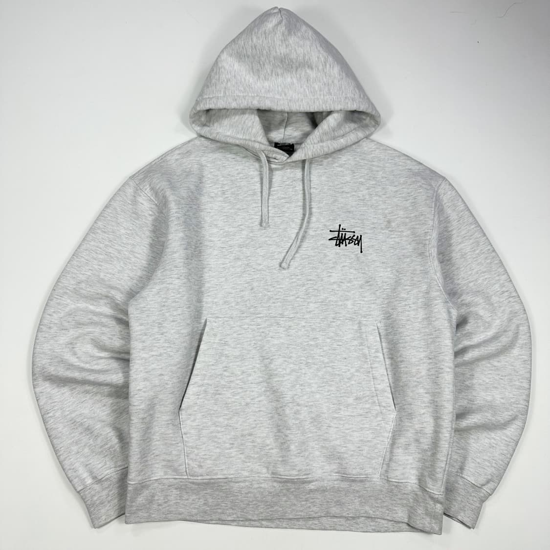 스투시 베이직 후드티 애쉬헤더 M 상품이미지1
