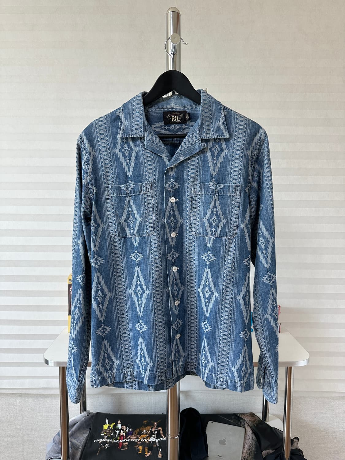 RRL Indigo Jacquard Western Shirt 상품이미지1