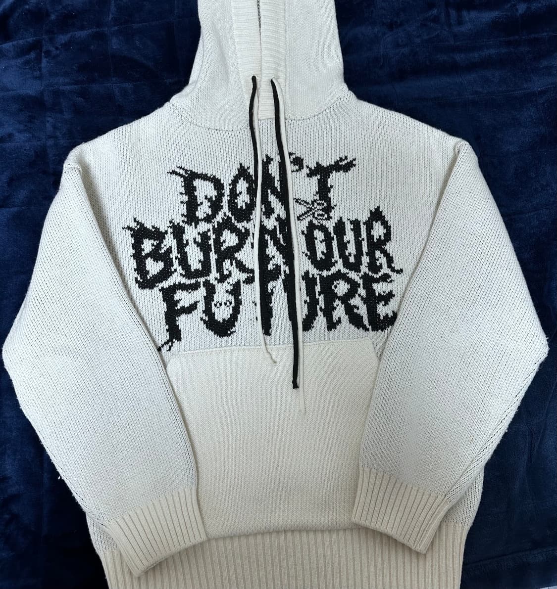 아조바이아조 울 니트 후드 상품이미지3