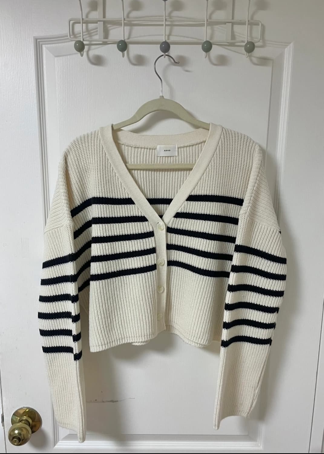 몰틴 도톰 니트 가디건 L~XL 상품이미지5