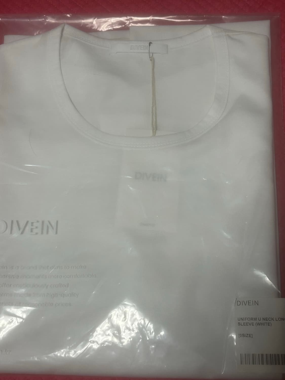 다이브인 유니폼 유넥 화이트0 상품이미지2