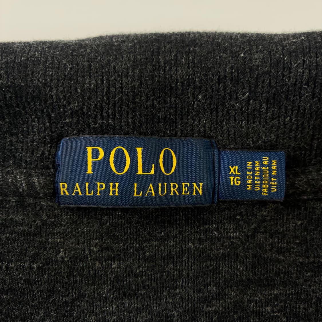 Polo  폴로 랄프로렌 자수 코튼 다크그레이 반집업 니트  상품이미지4