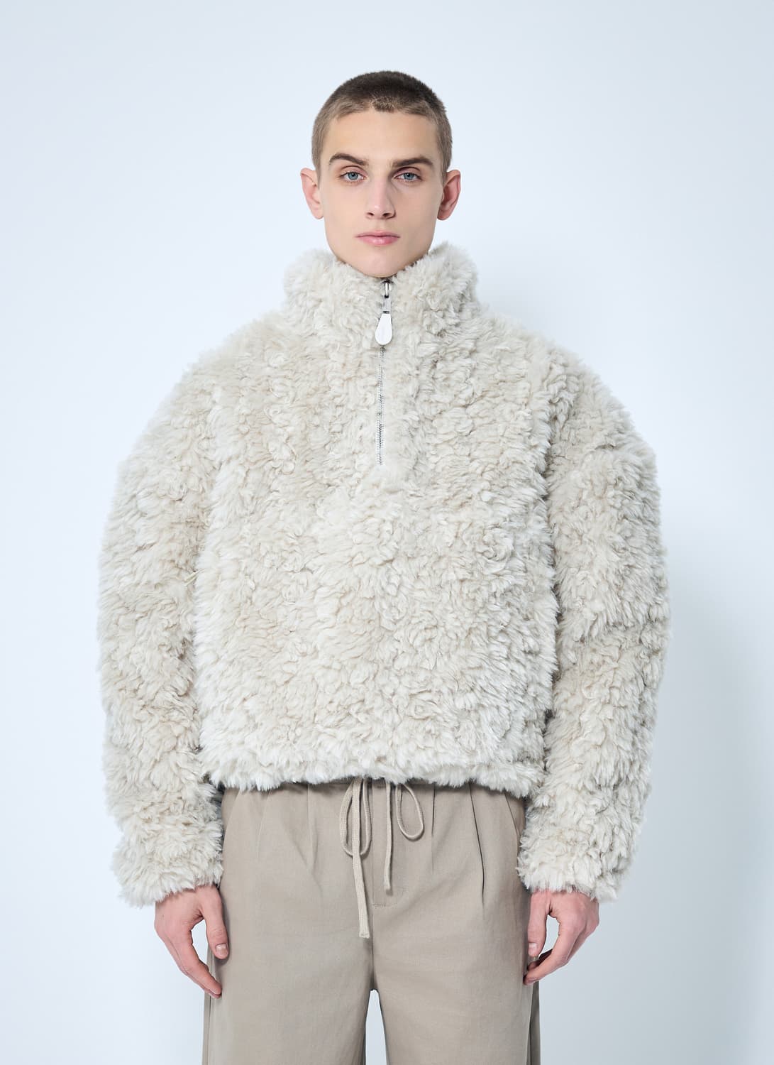 엔타이어스튜디오 퍼 쿼터 집업 L 상품이미지2