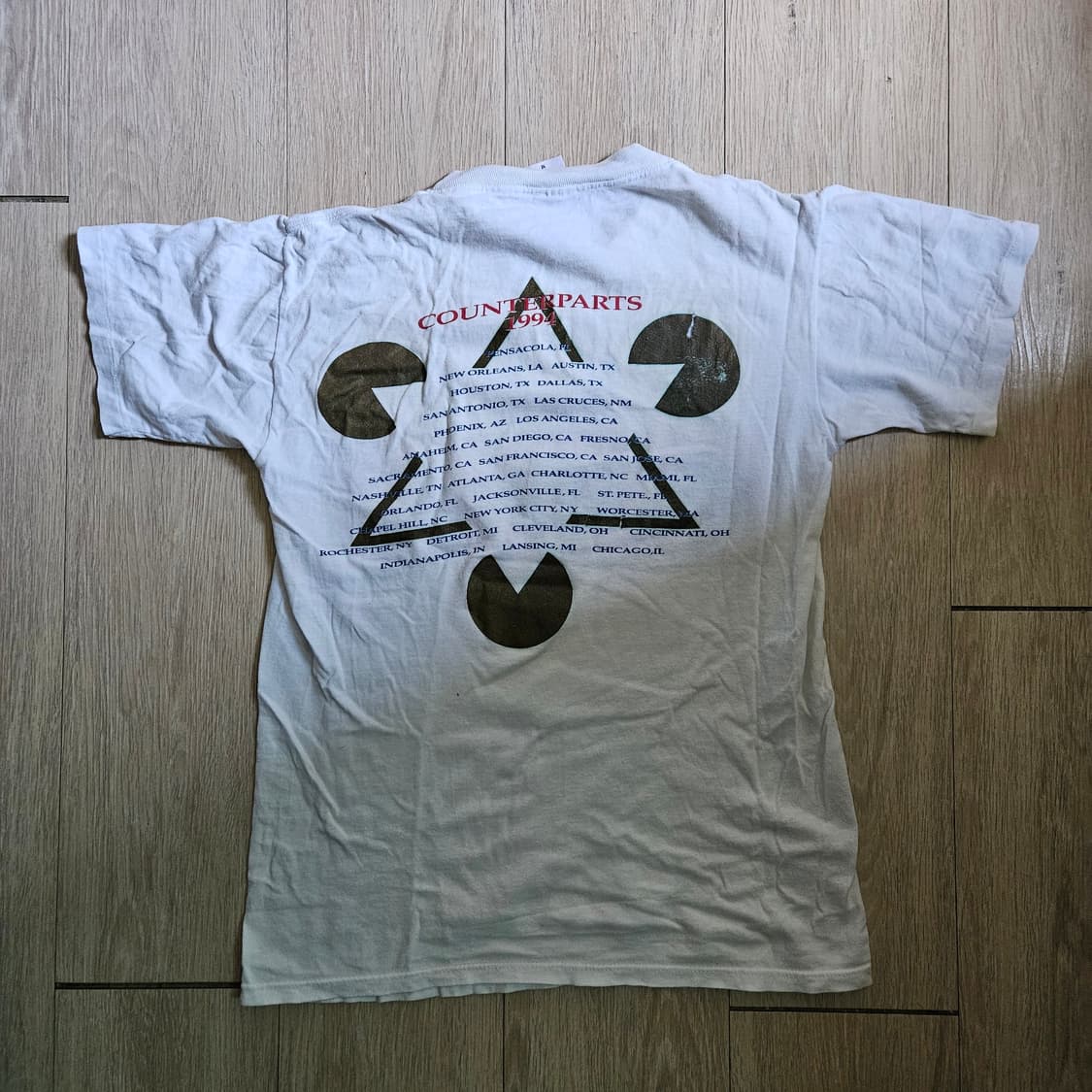 90s rush counterparts tour t shirt 상품이미지2