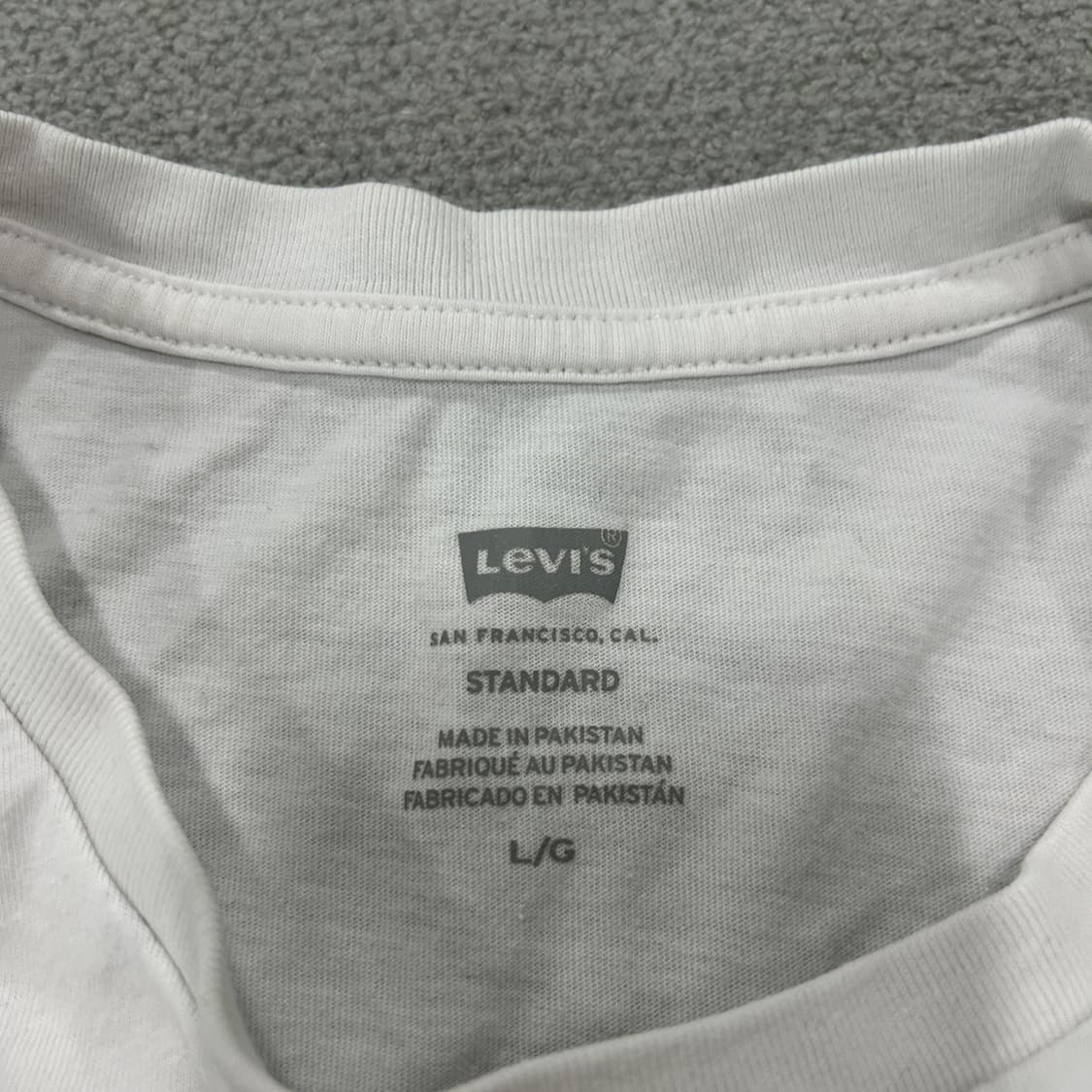 리바이스 흰색 반팔 티셔츠 m 상품이미지2