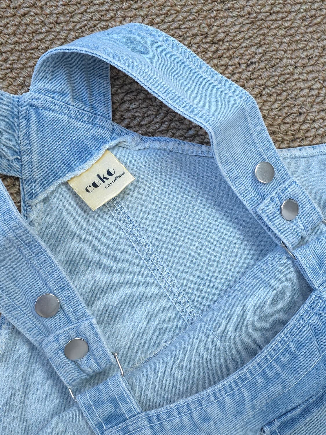 COKO tokyo official 데님 멜빵 원피스 상품이미지4