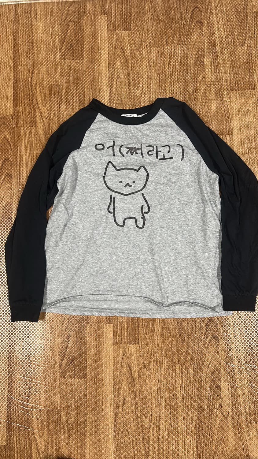 고양이 프린킹 나그랑 긴팔티 상품이미지1