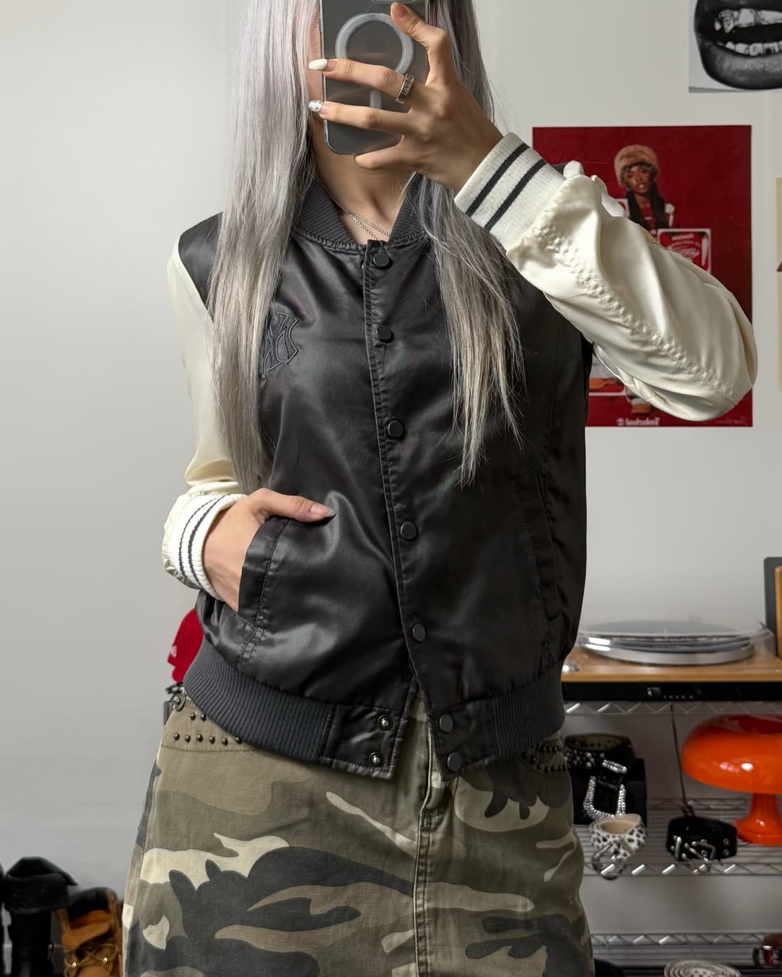MLB 00s 사틴 스타디움 자켓 상품이미지1