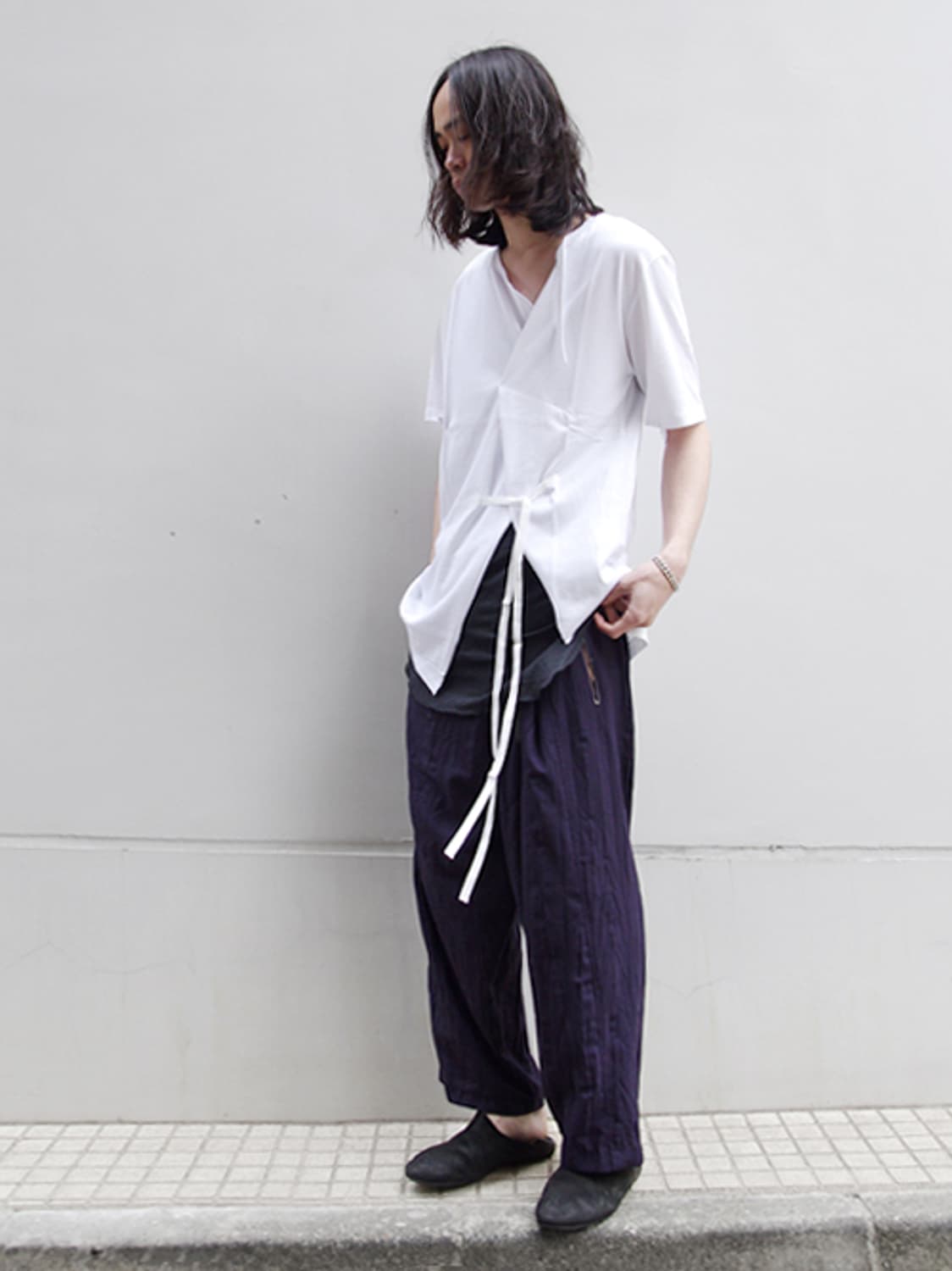 BED J.W. FORD 17ss 컷아웃 브이넥 티셔츠 상품이미지4