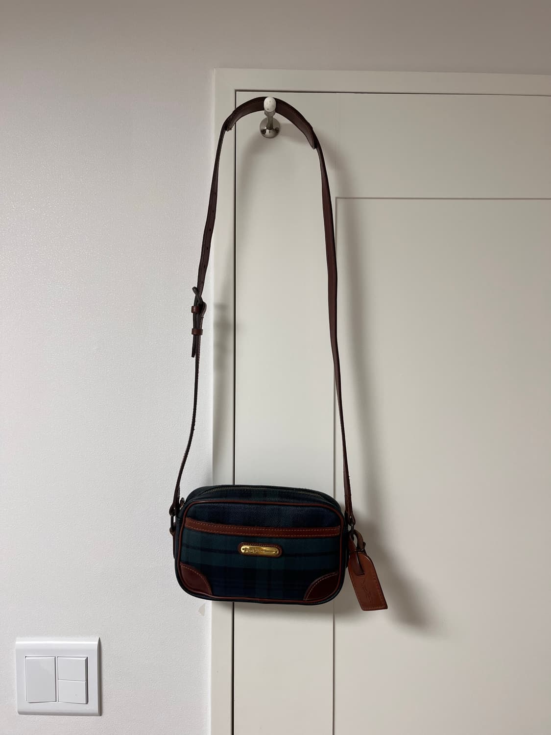 폴로 랄프로렌 체크 크로스백 상품이미지2