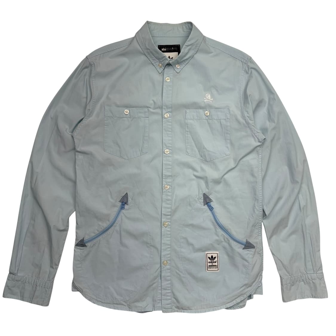 아디다스 X 네이버후드 스카이블루 옥스 셔츠 M 상품이미지4