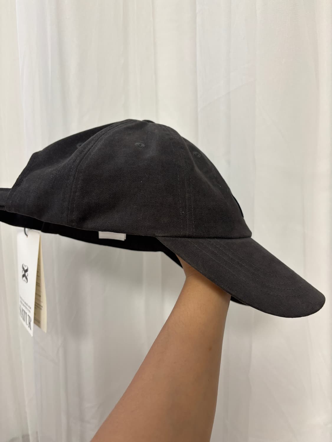 세터 빈티지 캐쥬얼 볼캡 차콜 상품이미지3