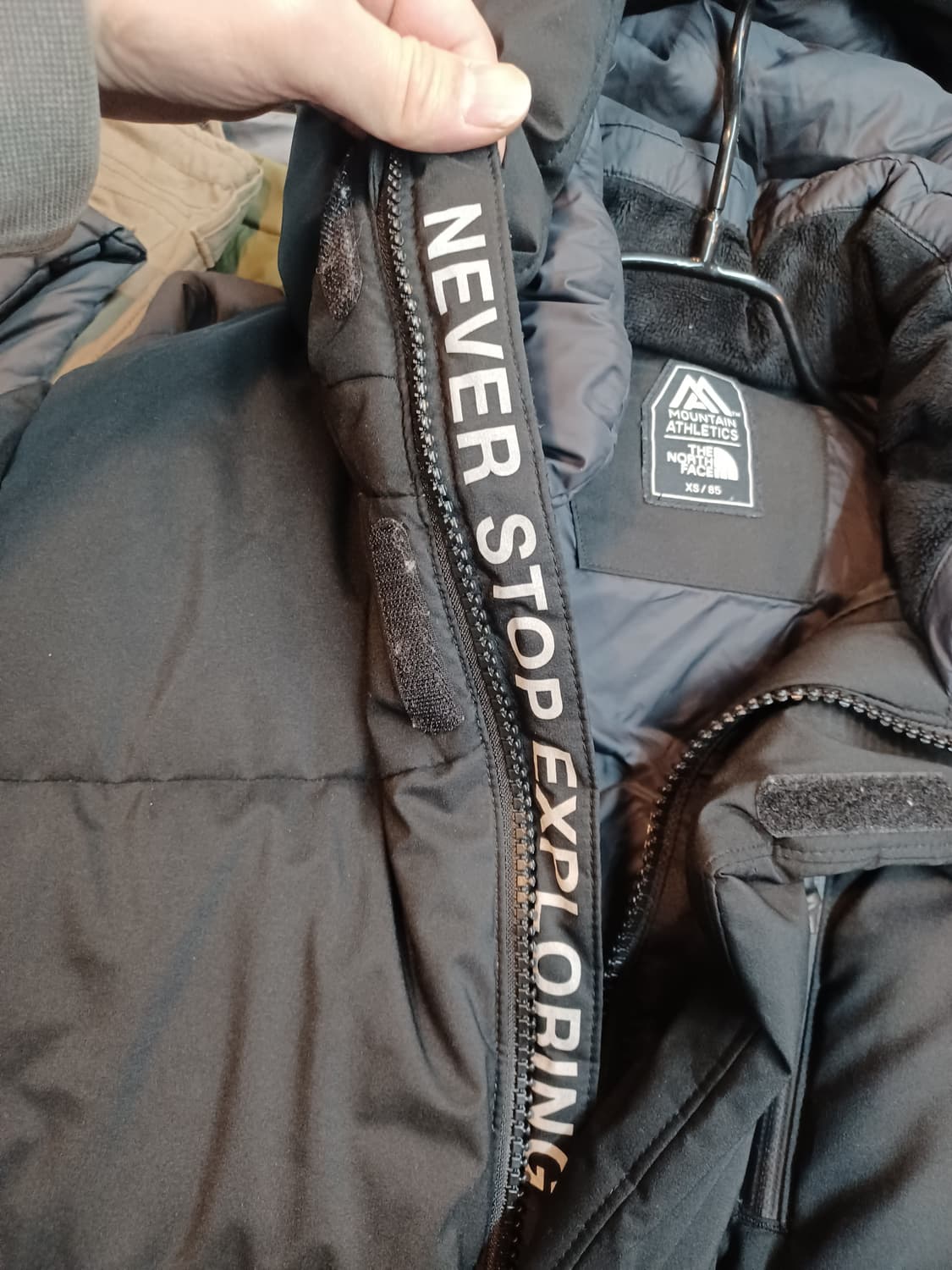 노스페이스 익스플로링 롱패딩 블랙 xs 85 상품이미지4