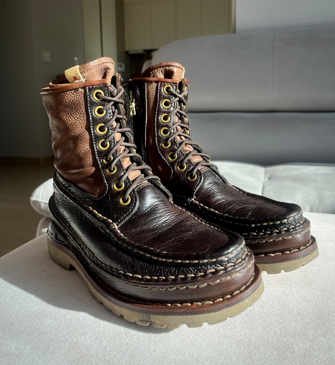 비즈빔 15fw 그리즐리 부츠 US9.5 (올 레더, 다크 브라운) 상품이미지1