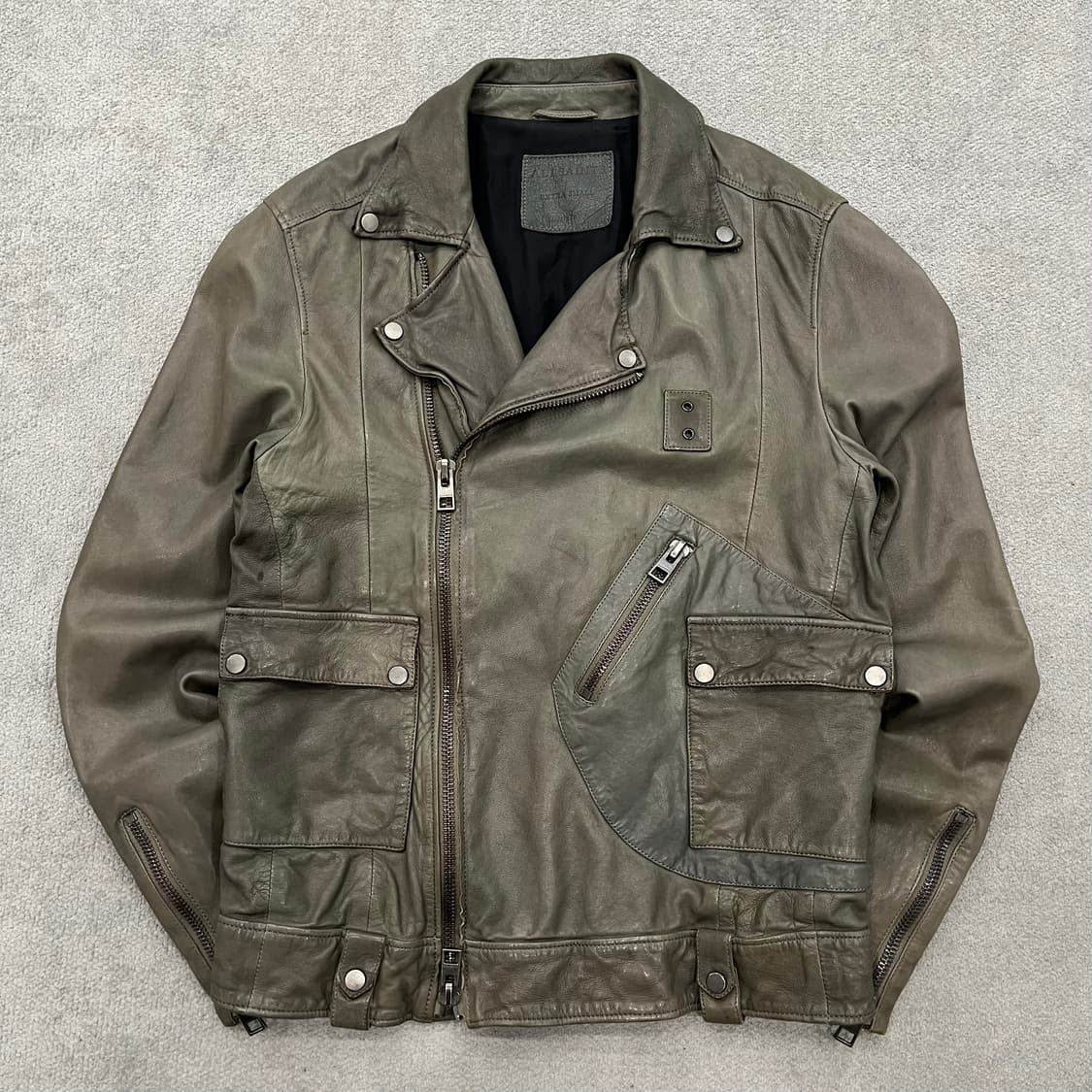 XS 올세인츠 양가죽 라이더 레더 자켓 상품이미지1