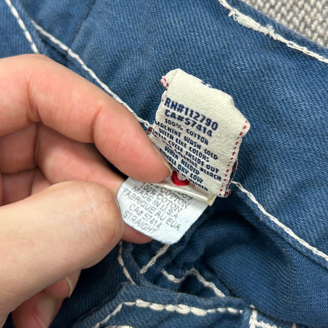 트루릴리전 섹션 스트레이트 데님팬츠(29) 상품이미지6