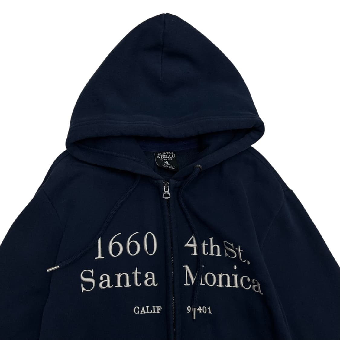 후아유 센터로고 네이비 후드집업 M 상품이미지4