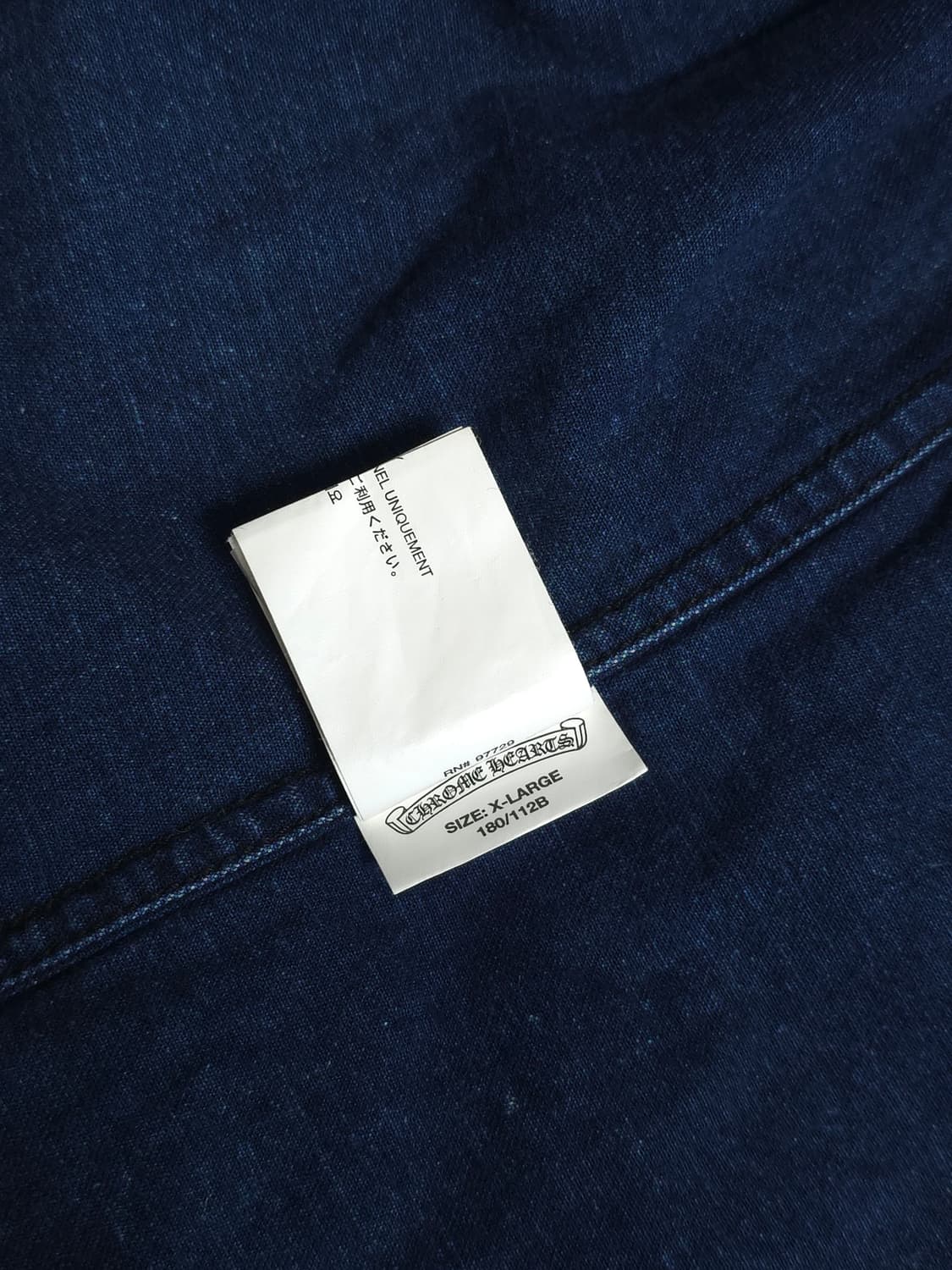 [XL] 크롬하츠 레더패치 데님 셔츠 자켓 상품이미지9