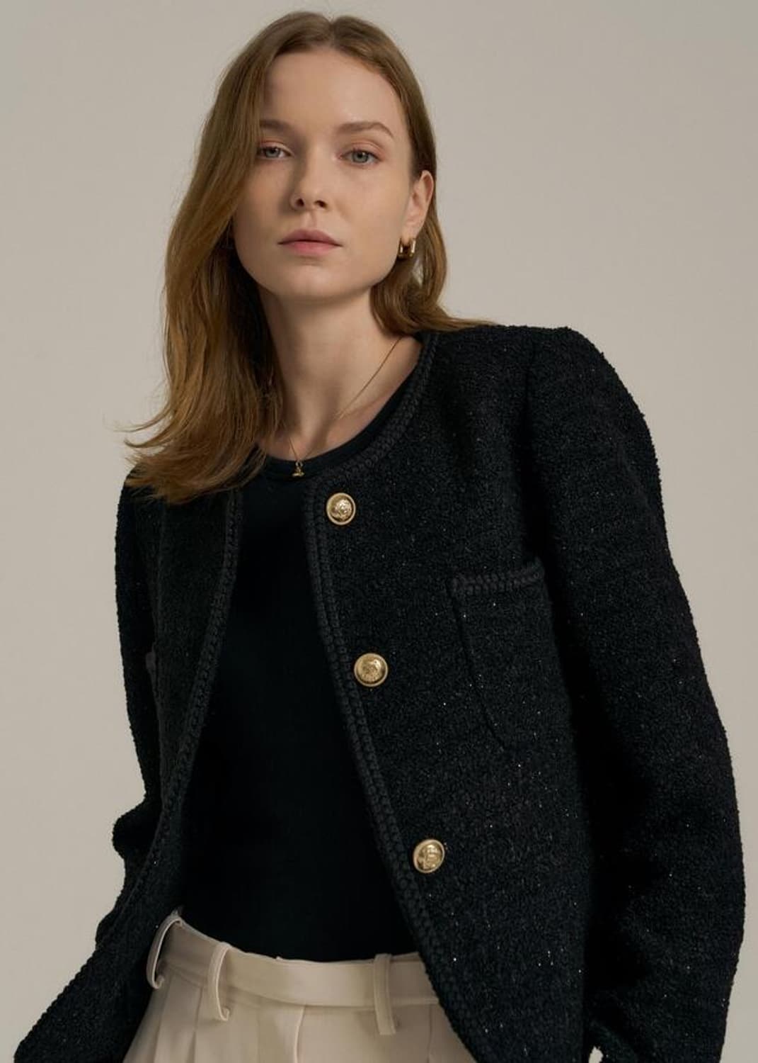 브로우엔드 BOUCLE TWEED CROP JACKET 상품이미지2