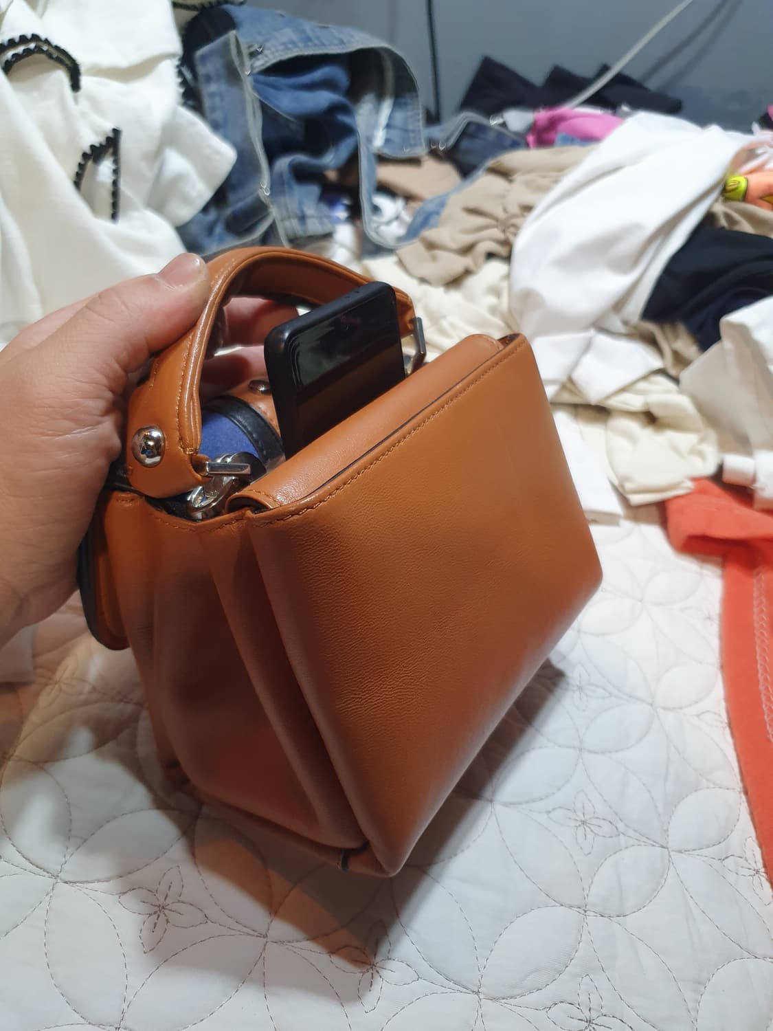 파울라 카데마토리 패턴 브라운 토트백 숄더백 가방 상품이미지6