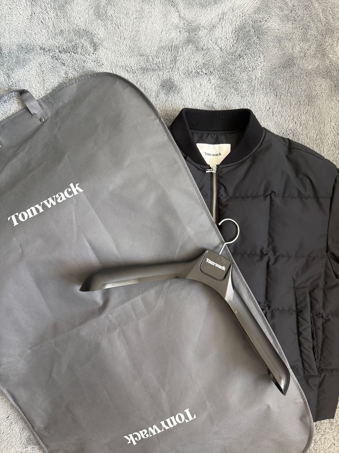 토니웩 퀼티드 구스 다운 패딩 푸퍼 자켓 블랙 M 상품이미지1