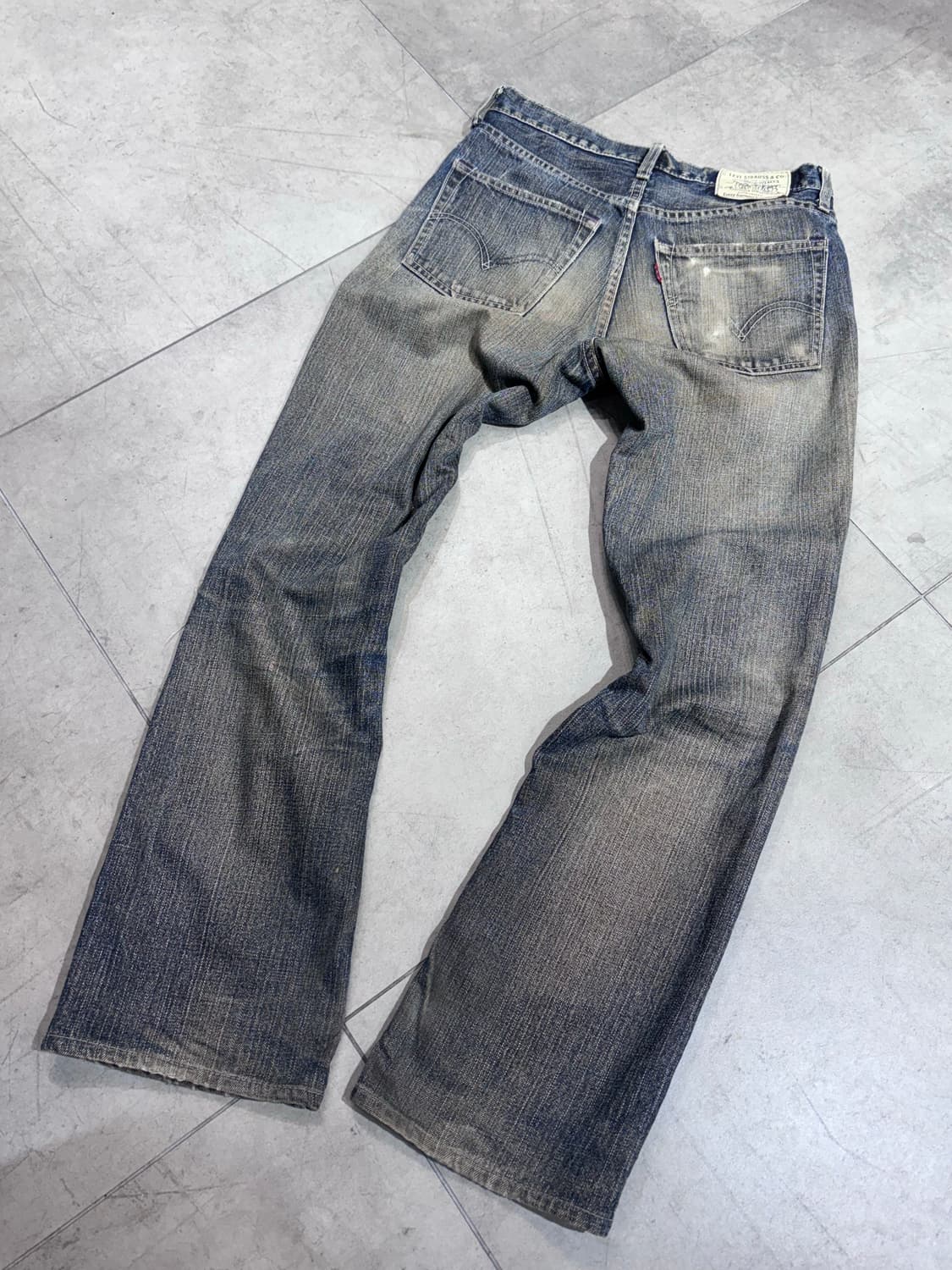 리바이스 빈티지 워싱 데미지 데님 팬츠 바지  상품이미지5