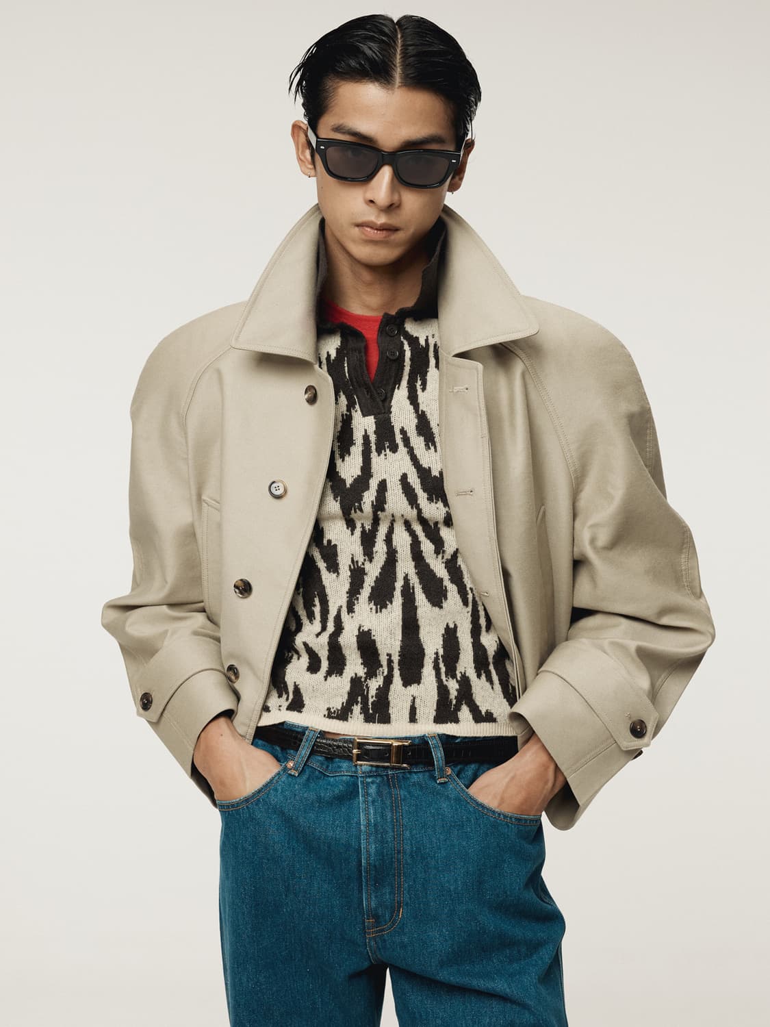 렉토 25FW 시그니쳐 스퀘어 버클 벨트 블랙 상품이미지7